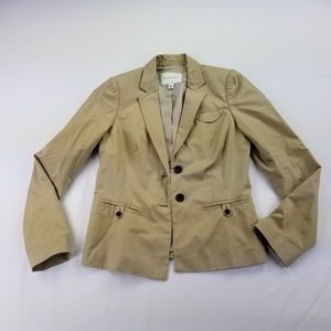 Banana Republic Blazer Khaki Cotton 2 Button mc5